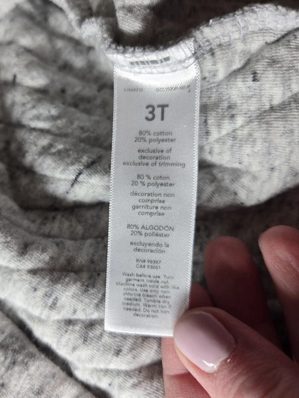 OshKosh B'gosh Boys Quilted Light Gray Button-Up Shacket Shirt Jacket Size 3T